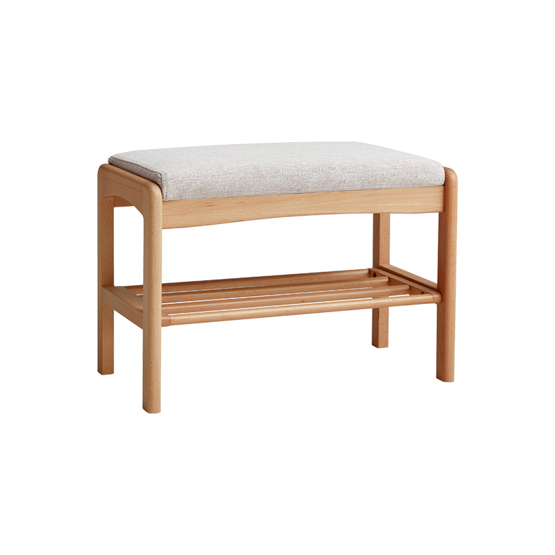 Sylvie Solid Beech Shoe Cabinet Shoe-Changing Stool – view 10