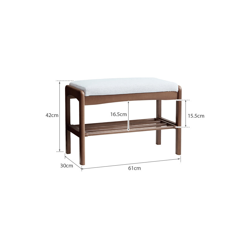 Sylvie Solid Beech Shoe Cabinet Shoe-Changing Stool – view 21