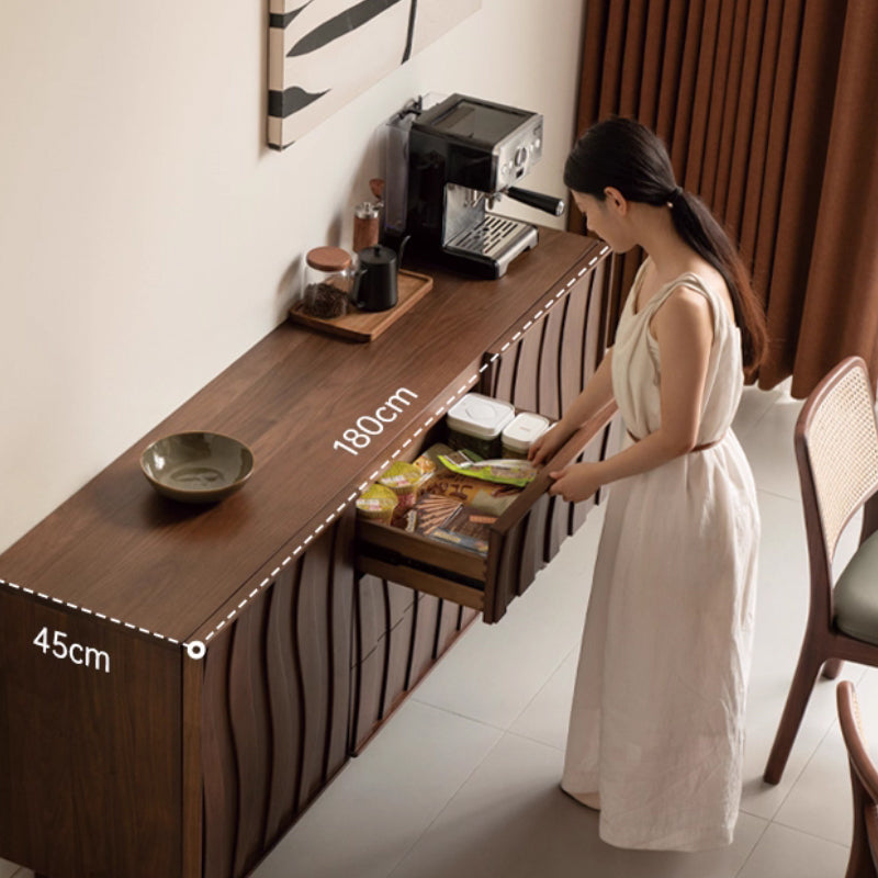 Barrett Solid Black Walnut Multi-Drawer Sideboard 1.5m 1.8m – view 6