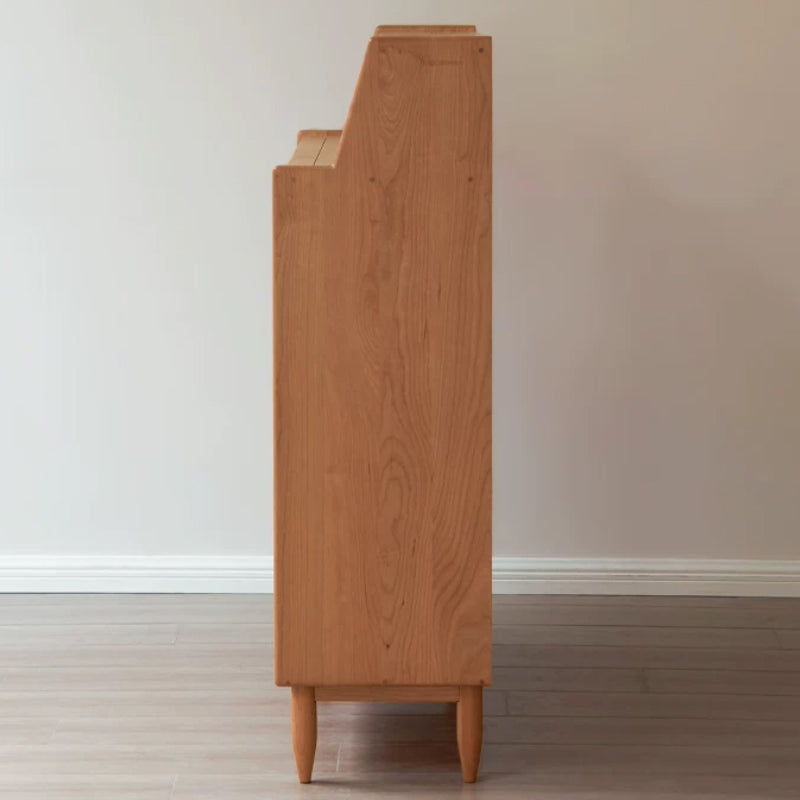 Selena Solid Cherry Louvered Shoe Cabinet – view 6