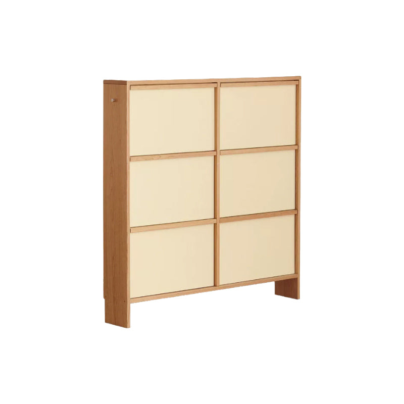 Vincenza Solid Cherry Ultra-Thin Shoe Cabinet 65cm 120cm – 120cm, view 11