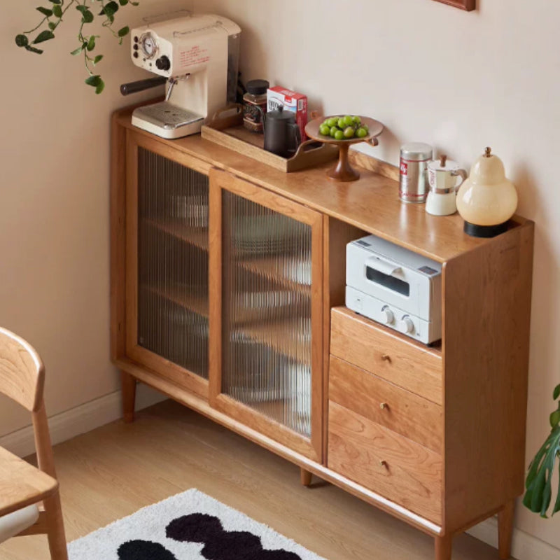 Sigrid Solid Cherry Ultra-Thin Sideboard 120cm 150cm – view 3