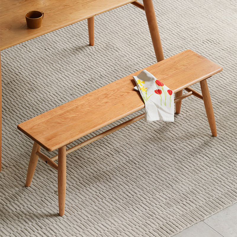 Heather Solid Cherry Wood Dining Bench 120cm