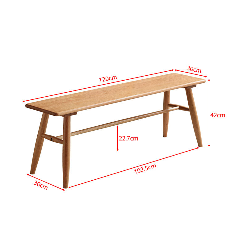 Heather Solid Cherry Wood Dining Bench 120cm – view 10