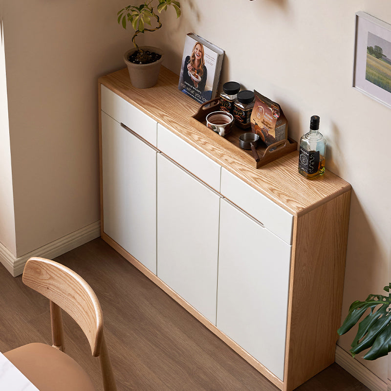 Ronan Solid American Oak and Liriodendron Ultra-Thin Sideboard 90cm 120cm 150cm – view 3