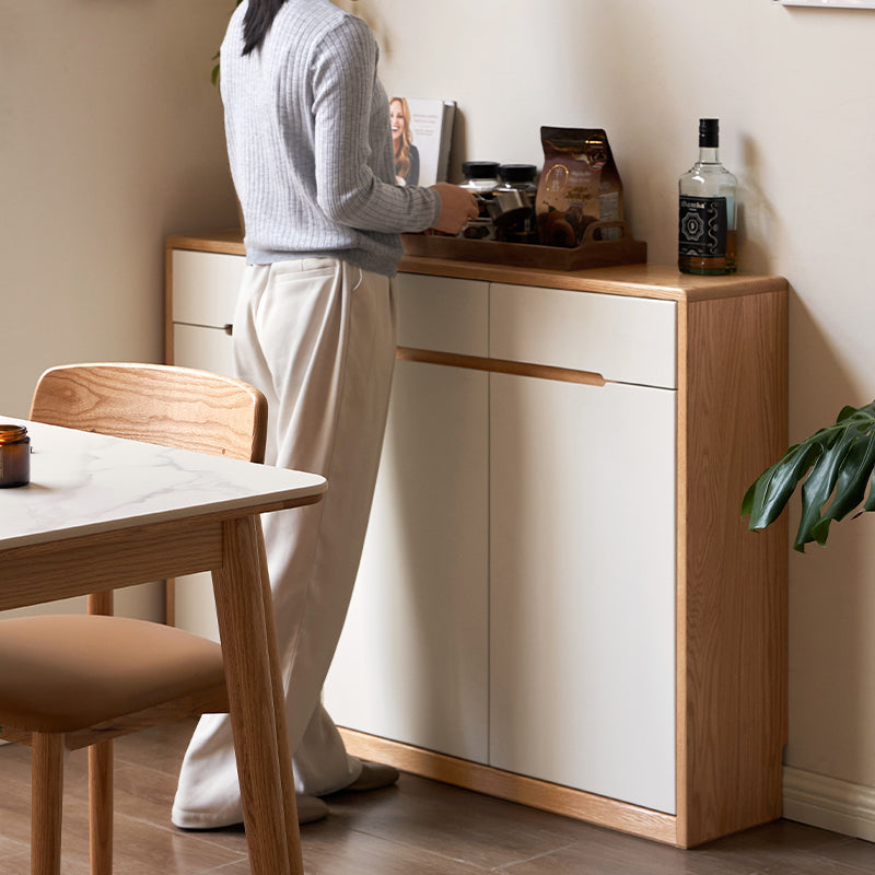 Ronan Solid American Oak and Liriodendron Ultra-Thin Sideboard 90cm 120cm 150cm – view 4