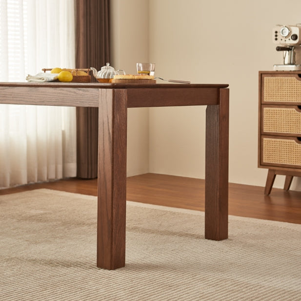 Edele Solid American Oak Dining Table in Walnut Finish 160cm / 180cm – view 3