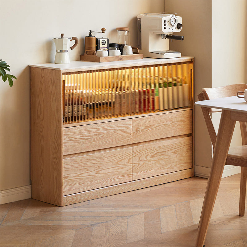 Rebecca Solid Oak Ultra-Thin Sideboard 120cm