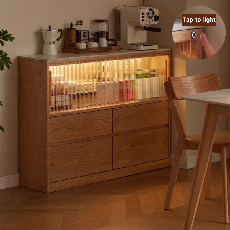 Rebecca Solid Oak Ultra-Thin Sideboard 120cm – view 3