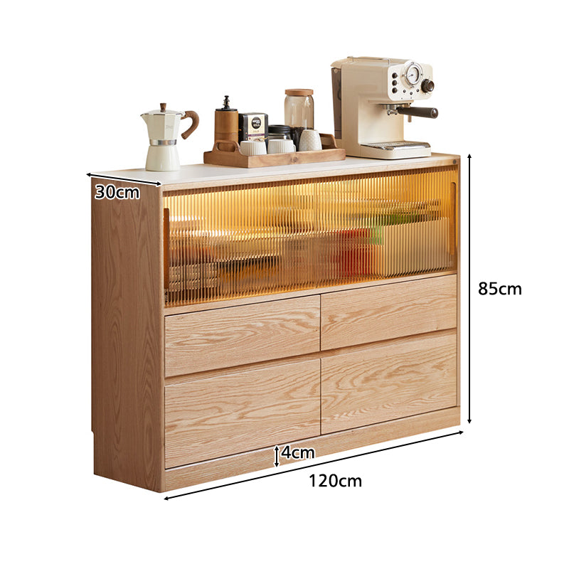Rebecca Solid Oak Ultra-Thin Sideboard 120cm – view 8