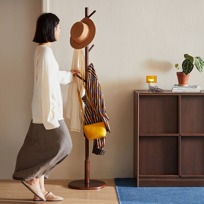 Norbert Solid Rubberwood Coat Rack 36cm – view 15