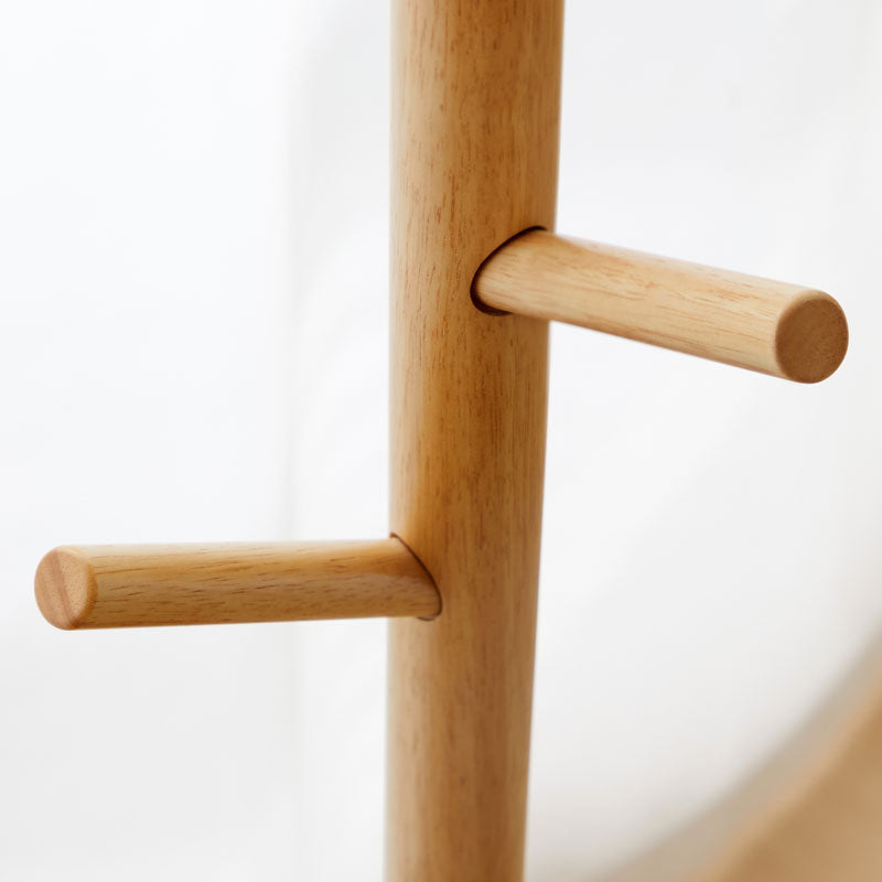 Norbert Solid Rubberwood Coat Rack 36cm – view 6