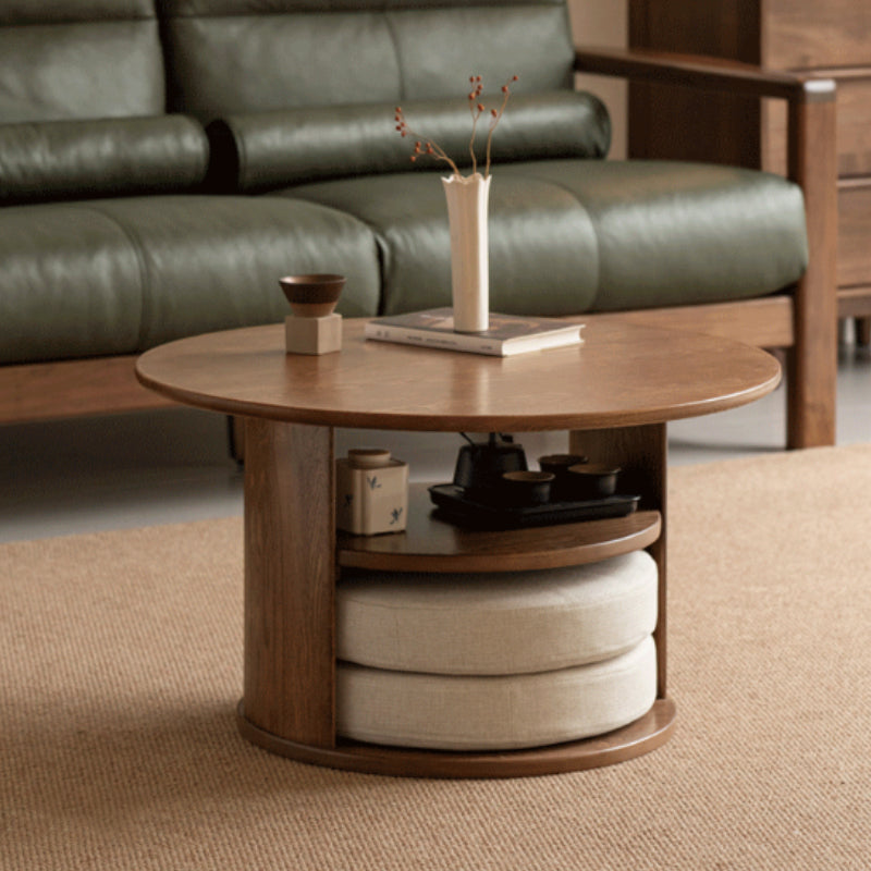 Sonia round Fraxinus mandshurica wood coffee table – view 16