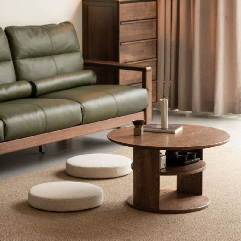Sonia round Fraxinus mandshurica wood coffee table – view 21