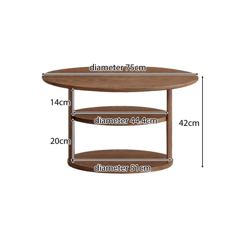 Sonia round Fraxinus mandshurica wood coffee table – view 27