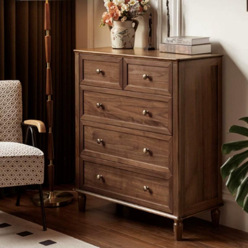 Tennyson solid black walnut chest of drawers