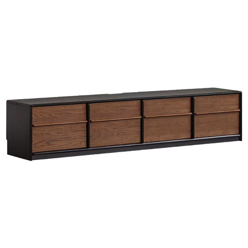 Thelma Solid Oak Entertainment Unit, Walnut Finish 200cm 220cm 240cm – 240cm, view 16