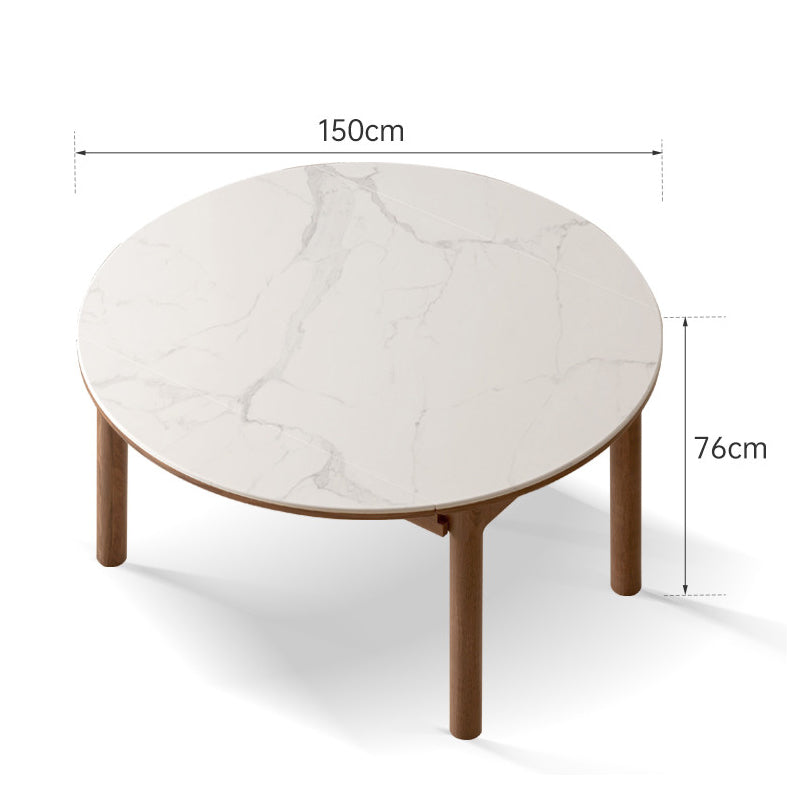 Timothy Folding Wooden Dining Table in Solid Ash 150cm – view 5