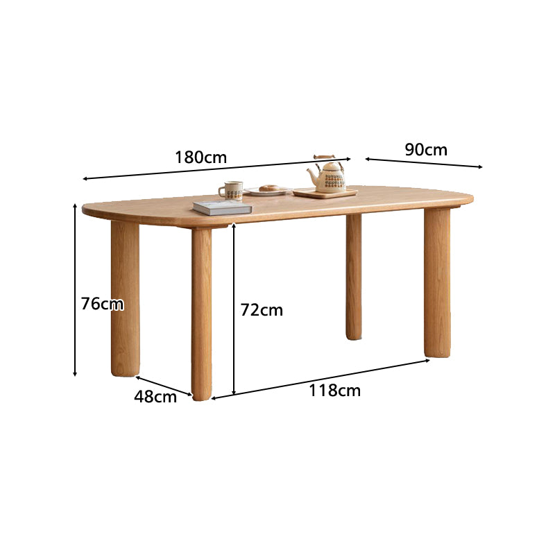 Tracy Solid Oak Dining Table / Study Desk 180cm – view 12