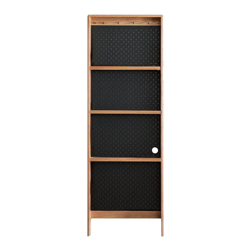 Viola Solid American Oak Narrow Storage Cabinet with Pegboard 60cm – view 11