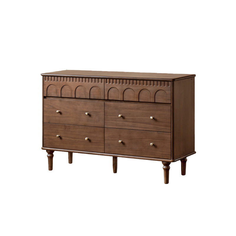 Brittany Chest of Drawers, Solid Black Walnut with Pinewood 63cm 83cm 123cm – view 8