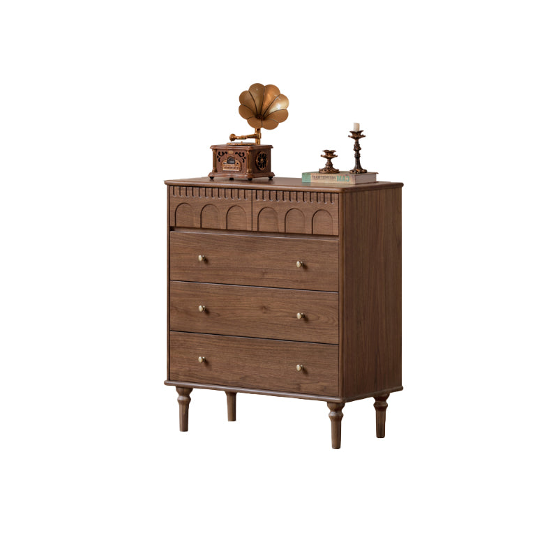 Brittany Chest of Drawers, Solid Black Walnut with Pinewood 63cm 83cm 123cm – 83cm, view 10