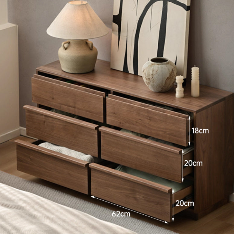 Carmela Solid Black Walnut Chest of Drawers 131cm – view 11