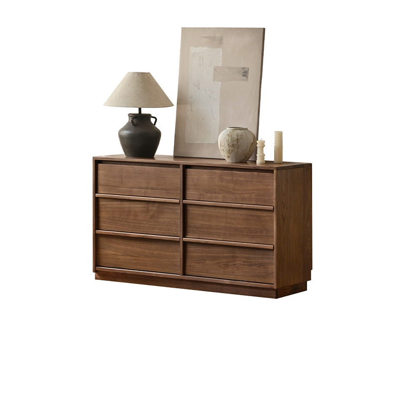 Carmela Solid Black Walnut Chest of Drawers 131cm – view 12
