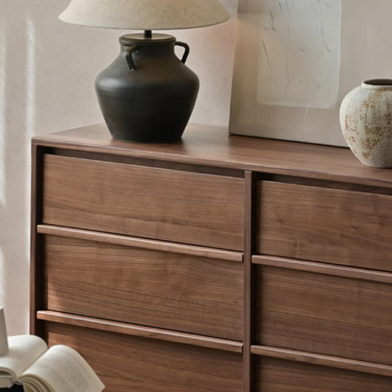 Carmela Solid Black Walnut Chest of Drawers 131cm – view 5
