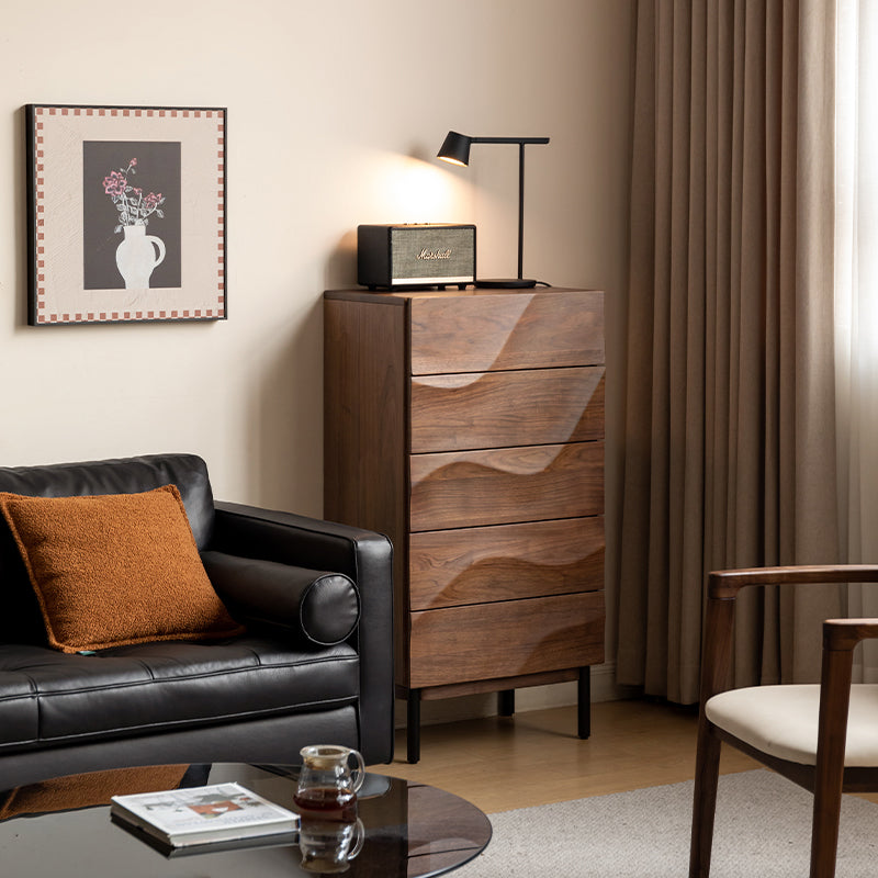 Bertram Solid Black Walnut Chest of Drawers 56cm – view 2