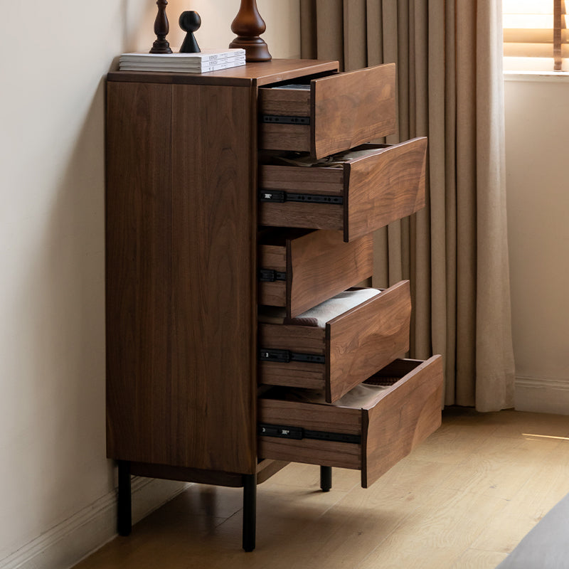 Bertram Solid Black Walnut Chest of Drawers 56cm – view 4