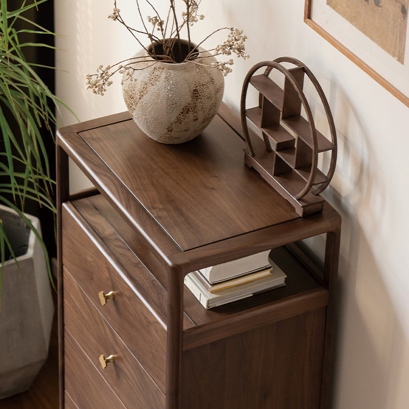 Brady Solid Black Walnut Chest of Drawers 58cm – view 8