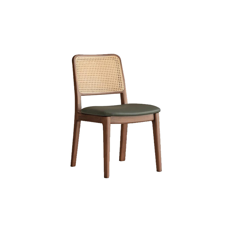 Candace Solid Black Walnut Dining Chair with Upholstered Seat – view 5