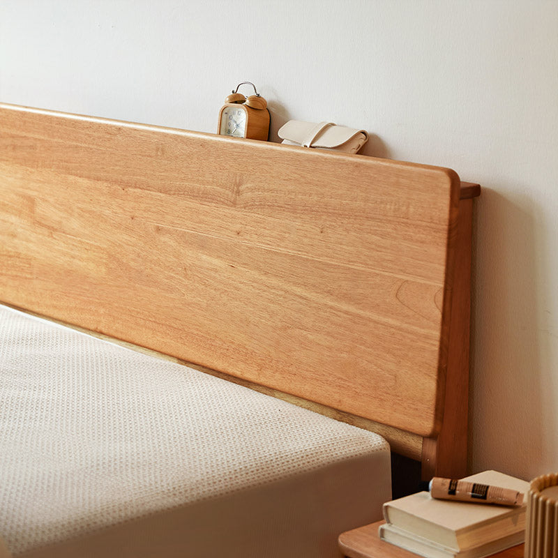 Wanda Rubberwood Queen Bed Frame with Double Beam and Eight Legs – view 6