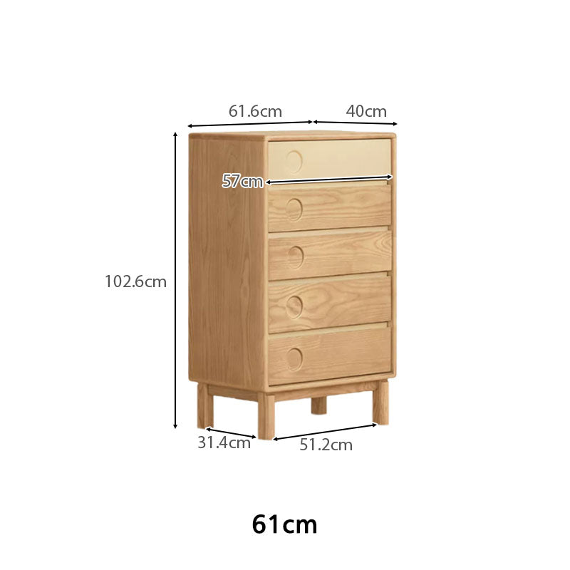 Waverly solid ash dresser in natural wood finish – view 14