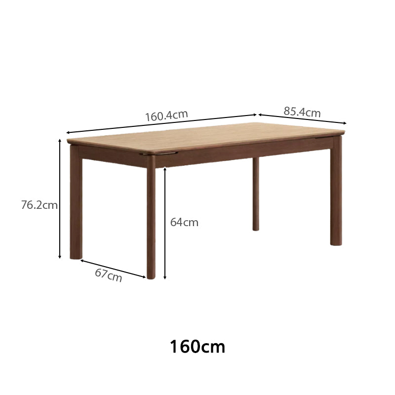 Wilfred solid pear wood dining table with ceramic – view 16