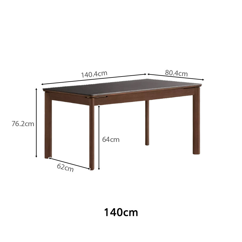 Wilfred solid pear wood dining table with ceramic – view 20