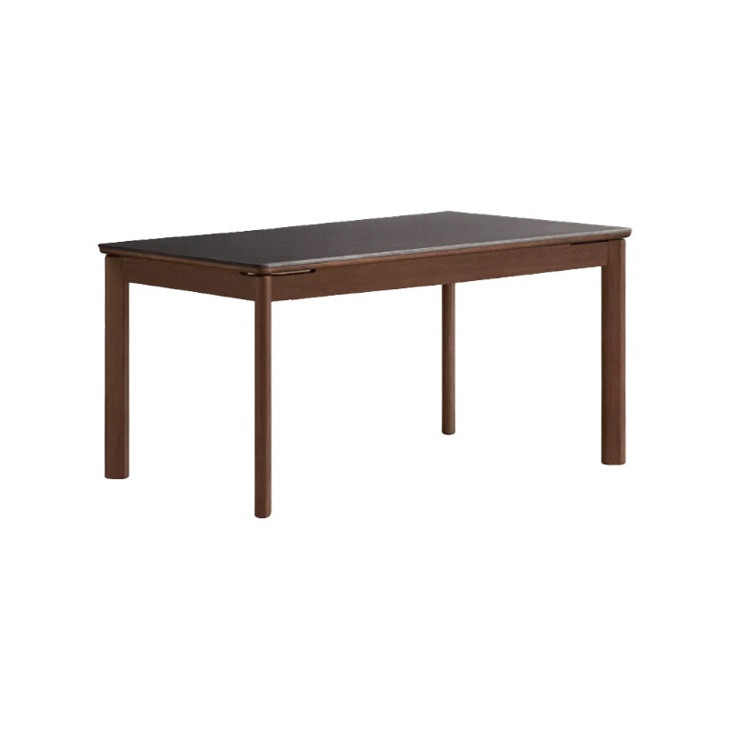 Wilfred solid pear wood dining table with ceramic – Black 140cm, view 19