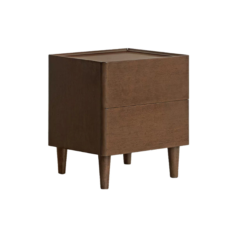 Winston rubberwood bedside table in walnut colour – view 9