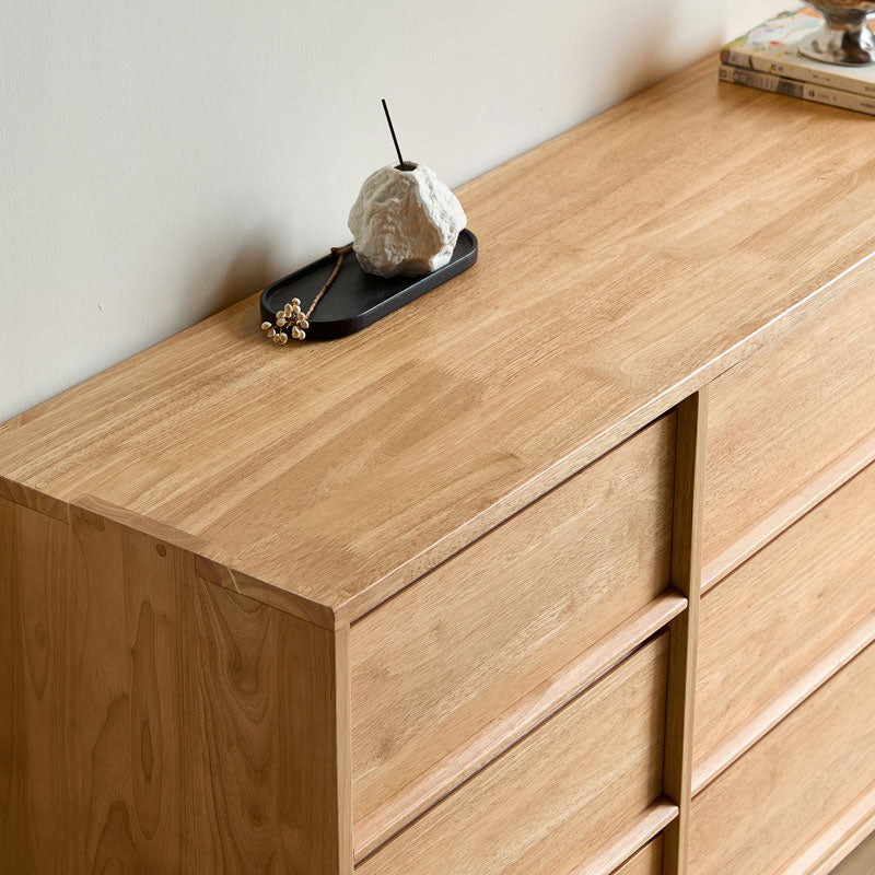 Vivian Rubberwood Chest of Drawers 60cm / 80cm / 150cm – view 25