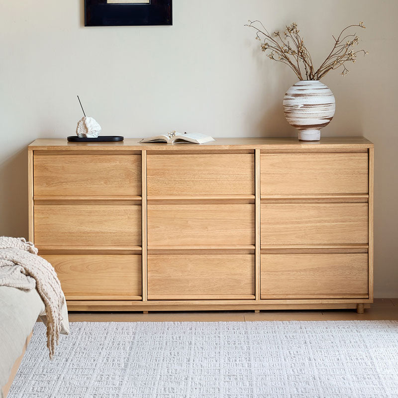 Vivian Rubberwood Chest of Drawers 60cm / 80cm / 150cm – Natural Wood 1.5m, view 22