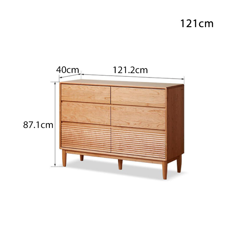 Katie Solid Cherry Wood Chest of Drawers 61cm / 91cm / 121cm / 151cm – view 18