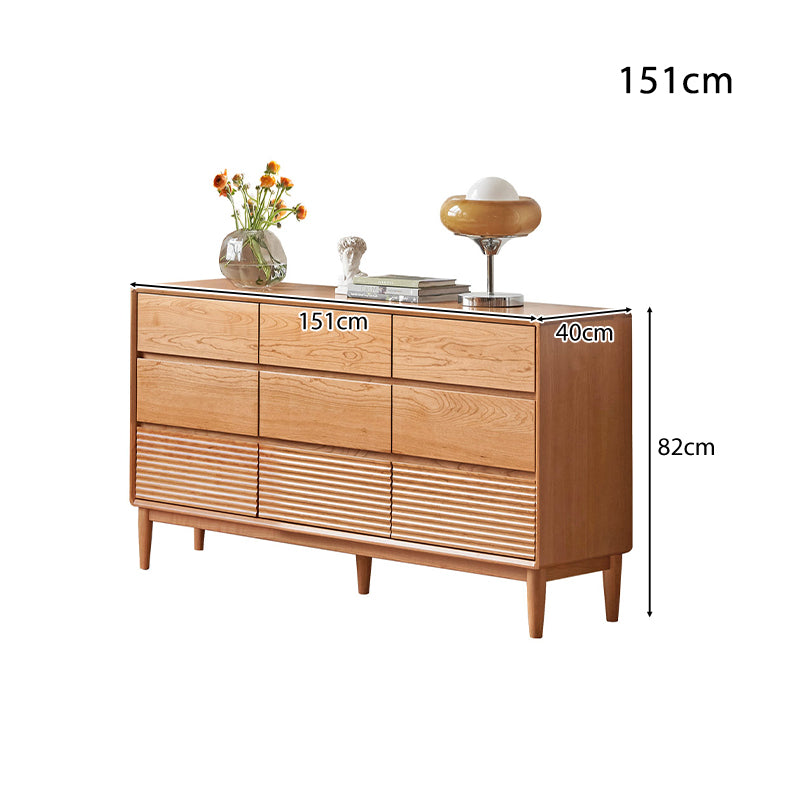 Katie Solid Cherry Wood Chest of Drawers 61cm / 91cm / 121cm / 151cm – view 8