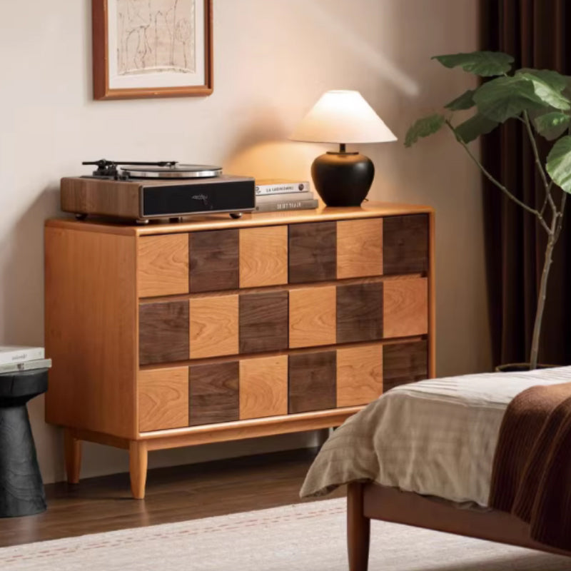 Laura Solid Cherry Wood Chest of Drawers 58cm / 117cm – 117cm, view 12