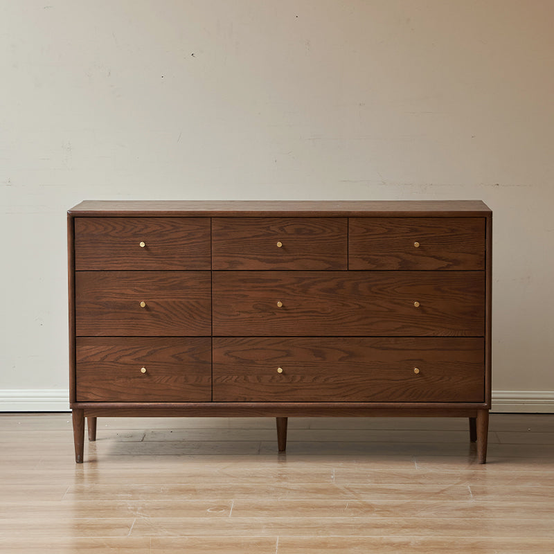 Geoffrey Solid American Oak Chest of Drawers 61cm / 111cm / 135cm / 165cm – 135cm
