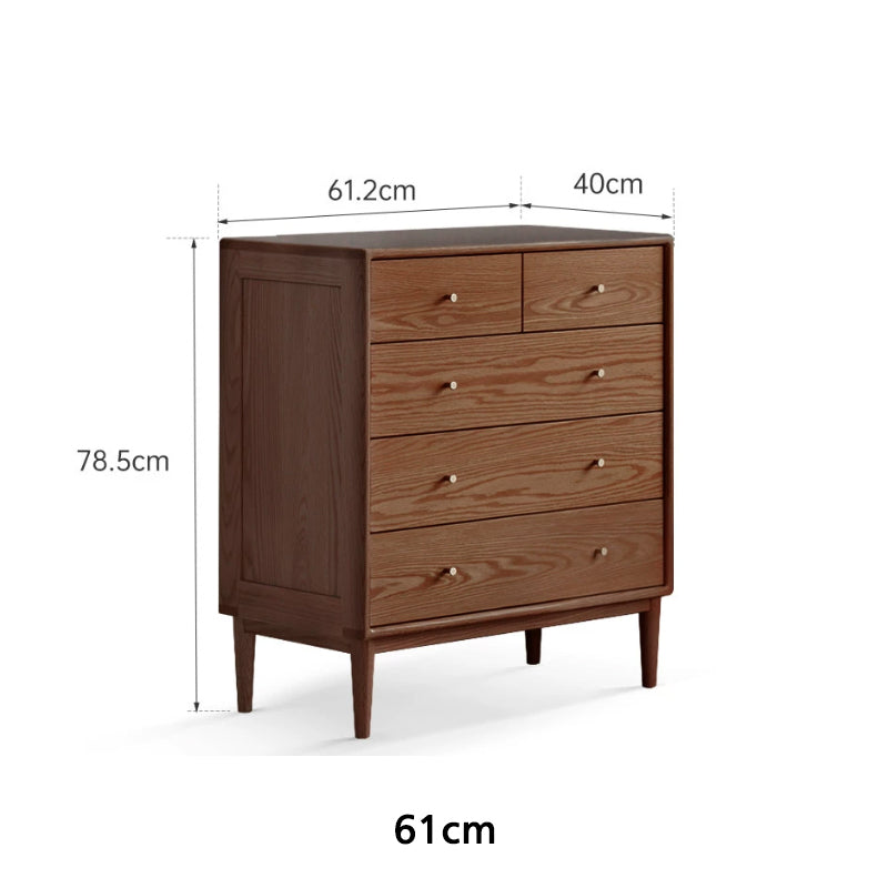 Geoffrey Solid American Oak Chest of Drawers 61cm / 111cm / 135cm / 165cm – view 17