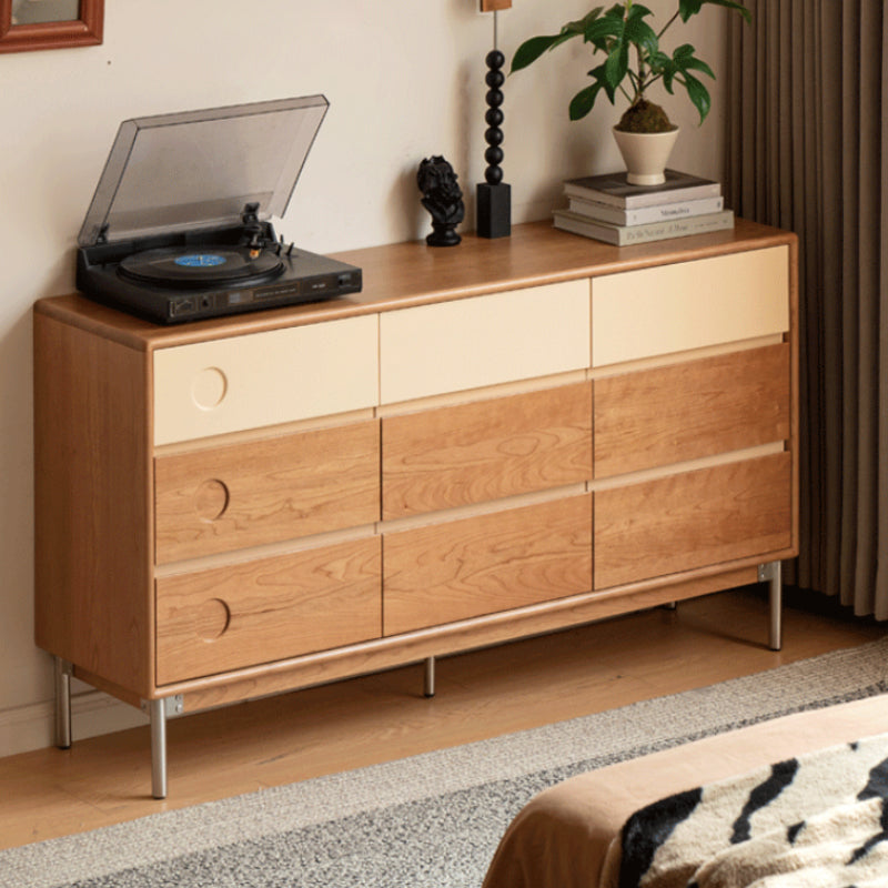 Esme Solid Cherry Wood Chest of Drawers 61cm / 121cm / 150cm – 150cm