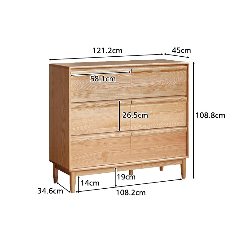 Richard Solid American Oak Chest of Drawers – view 10