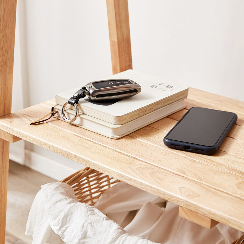 Dominique Rubberwood Coat Rack with Shelf, 2 Sizes – view 7
