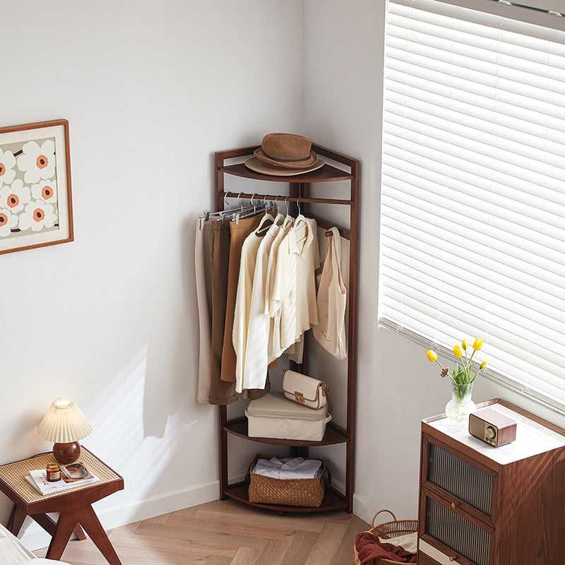 Donovan Rubberwood Coat Rack with Shelf, 3 Sizes – view 14